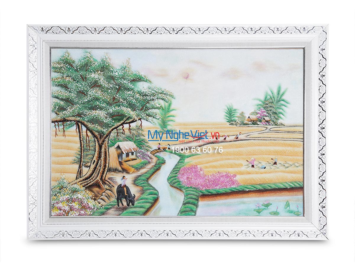 Tranh Đá Quý Mùa Gặt MNV_TD19