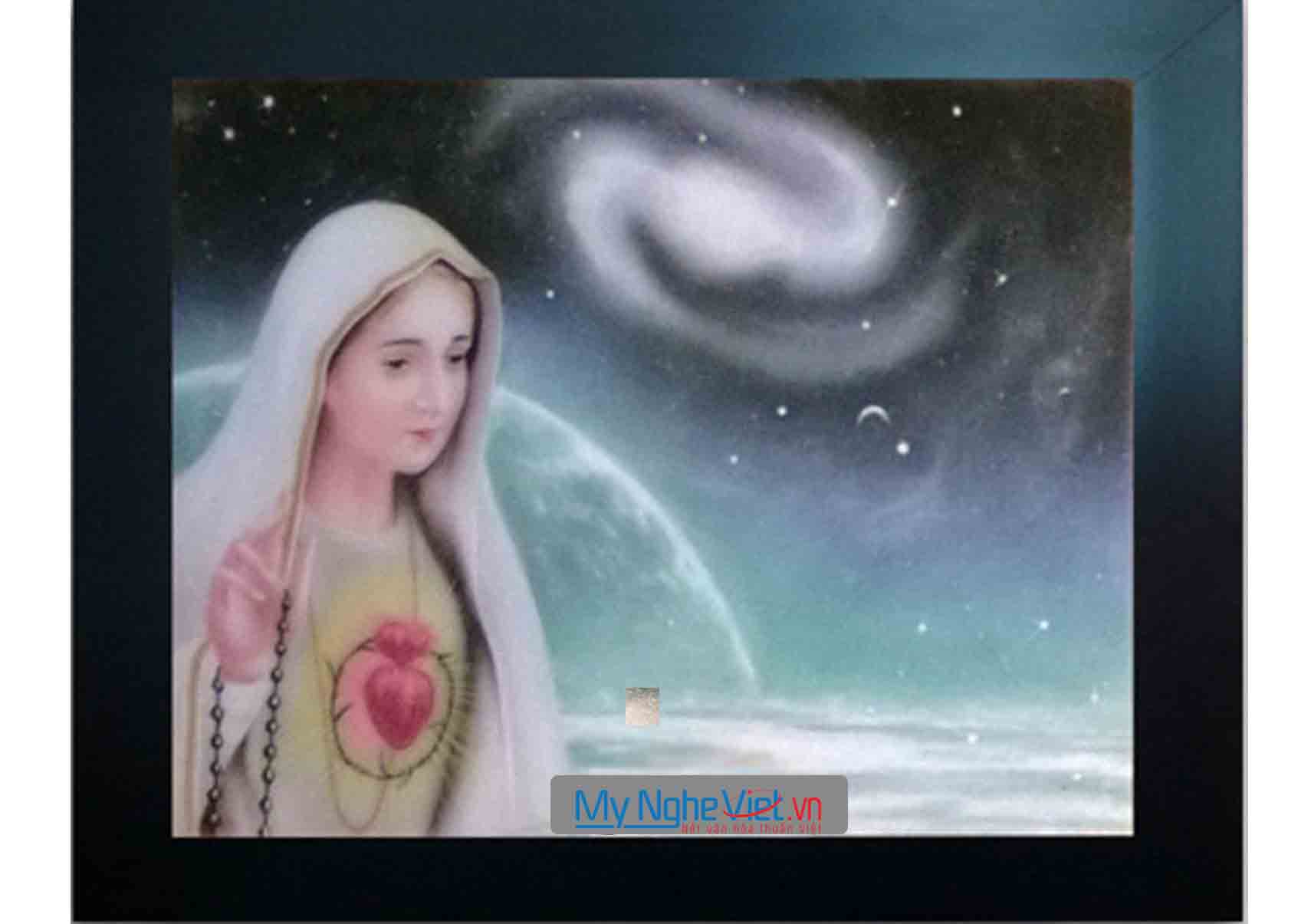 Tranh chân dung Mẹ Maria MNV-TD1013