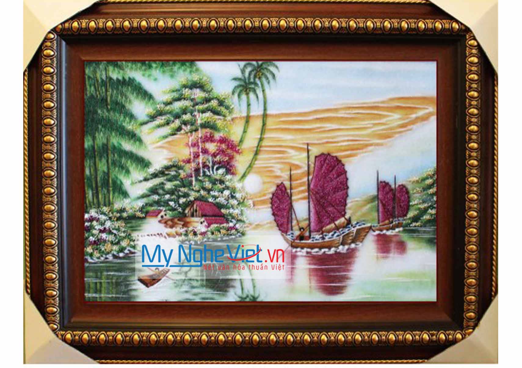 Tranh đá quý thuận buồm xuôi gió MNV-TD0584