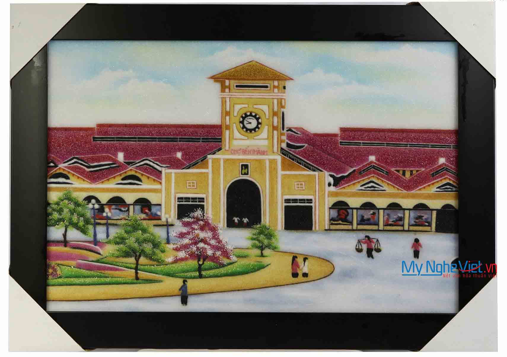 Tranh đá quý chợ Bến Thành MNV-TD0969