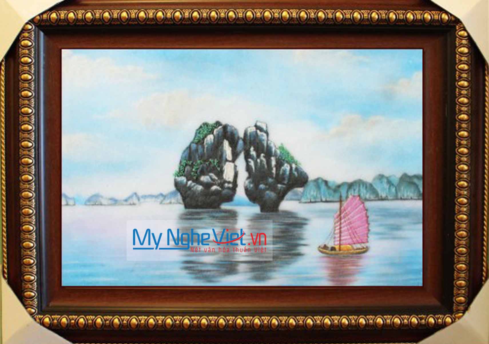 Tranh đá quý vịnh Hạ Long MNV-TD0052