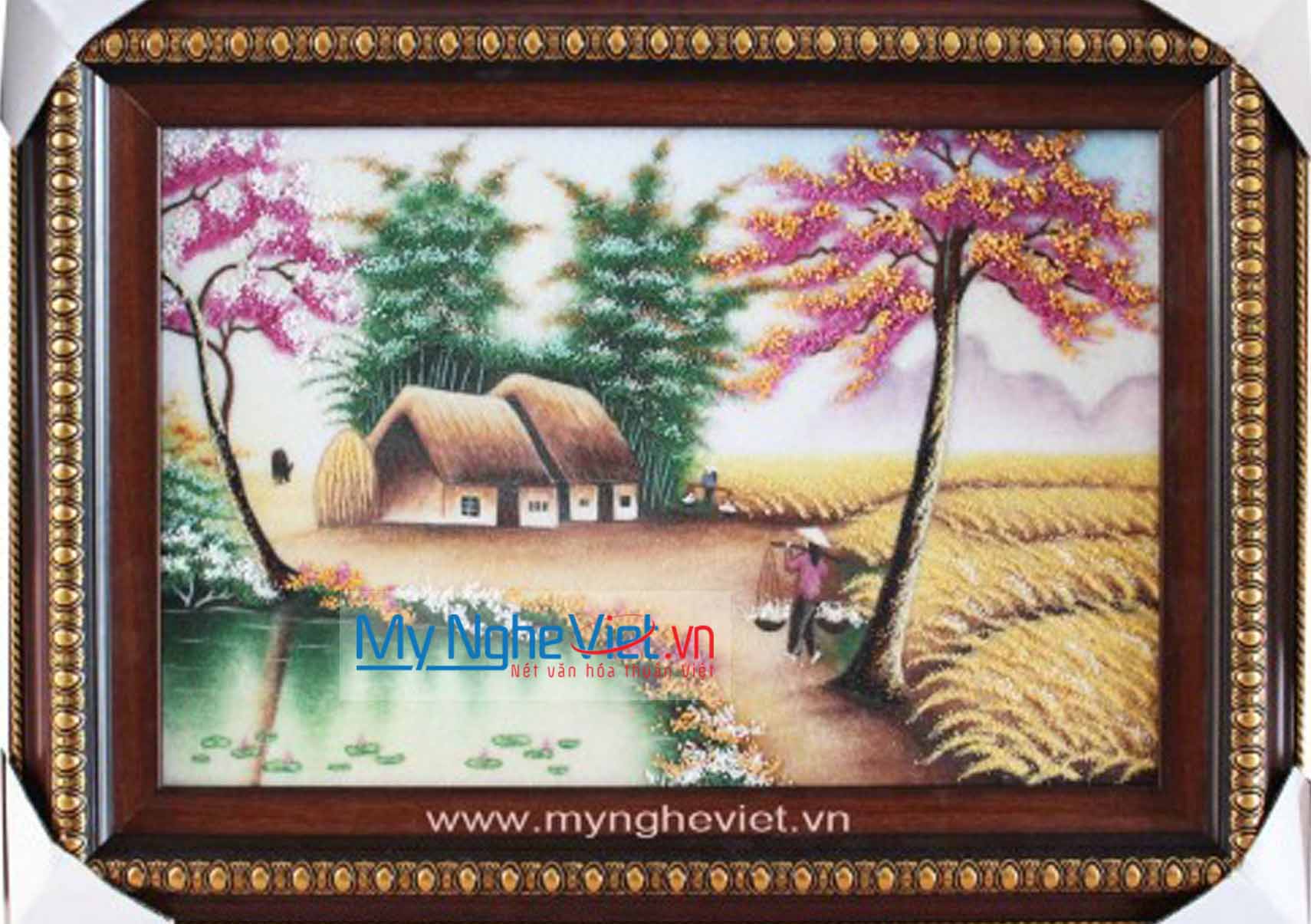 Tranh đá quý ao làng MNV-TD0566
